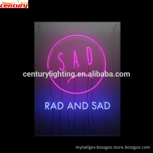 wholesale china price rad and sad neon sign factory
